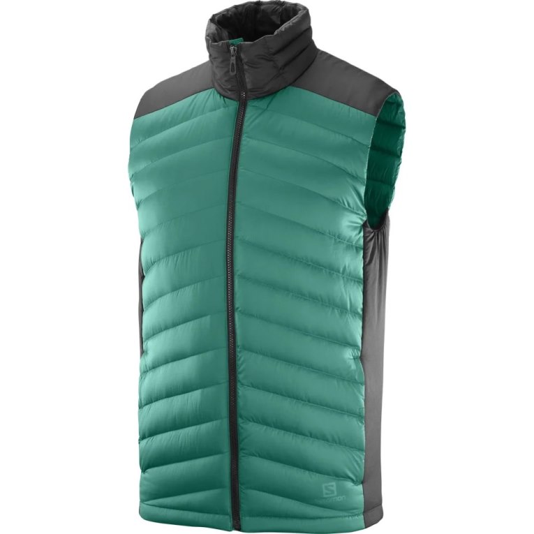 Pánské Zateplené Vesty Salomon Essential Xwarm Down Zelene | CZ 36WEDUO